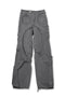 CIRCLE CUT-OUT DENIM PANTS -BLACK-